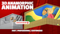 do 3d led screen animation and anamorphic cgi ads