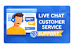 reply to your customer live chat messages in english