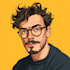 draw cartoon vector portrait with your face