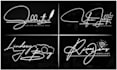 do handwritten, scripted, signature, calligraphy, cursive logo