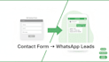 replace website contact form with a whatsapp lead system
