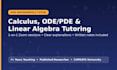 tutor calculus, differential equations, linear algebra, and advanced math