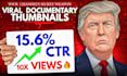 design high CTR youtube documentary thumbnails to boost your views