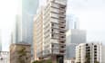 restructure highrise development, tower solar panels, condo building renderings