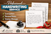 l provides clean handwritten letters, notes and assignments