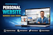 design and develop a professional personal website