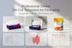 design custom product packaging box, pouch with dieline and die cut template