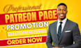 do a complete patreon page setup patreon profile optimization and management
