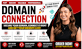 connect your domain, fix email records and  transfer domain