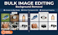 professionally remove background from bulk images and cut out photos