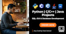 do python, java, c cpp programming projects and gui applications