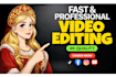 do professional 4k video editing with vfx in after effects