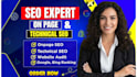 optimize your website with expert on page and technical SEO