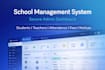 build a secure school management system website with admin dashboard