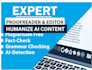 proofread, ai to humanize, rephrase, rewrite your document