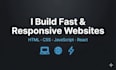 build fast, responsive business websites with HTML, CSS, javascript, react