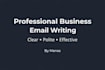 write professional business emails and client communications