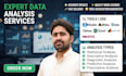 do data analysis using rstudio, weka, stata, tableau,excel, matlab and spss