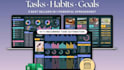 do custom task tracker habit tracker goal planner excel google spreadsheet