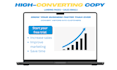 write high converting landing page and sales email copy