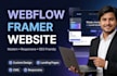 design and develop a webflow or framer website