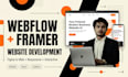 design and develop a webflow or framer website