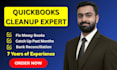 do quickbooks online bookkeeping , cleanup and catchup