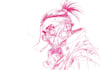 design cyberpunk character, sketch character design