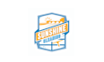 design unique sun shine cleaning logo
