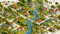 design unique vector map illustration or street map