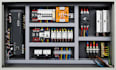 design industrial control circuit electrical panel and plc