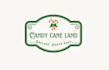design classic christmas candy cane logo