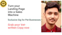 write a landing page copy for you