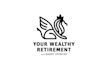 design launch podcast appealing wealthy retiree logo