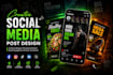 design professional social media graphics