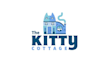 design unique kitty cottage housing cats logo