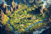 do fantasy city map