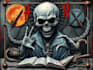 create a horror metal cover illustration with manual drawing