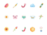create unique watercolor icons and illustrations