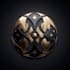 create a high gloss 3d metallic emblem