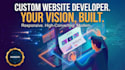 design and develop a modern responsive react landing page
