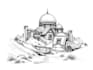 design digital sketch and line art illustration