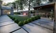 do landscape backyard design, outdoor pool 3d rendering, garden, pergola design