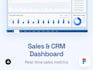 professional b2b sales dashboard design and CRM uiux