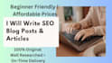 write lifestyle blog and SEO articles