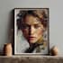 create unique printable digital oil paint abstract wall art design