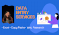 do accurate data entry, copy paste, web research and excel data entry