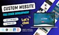 build custom responsive websites with full stack development