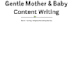 write gentle mother and baby parenting content