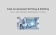 write, edit and rewrite content using ai with human review